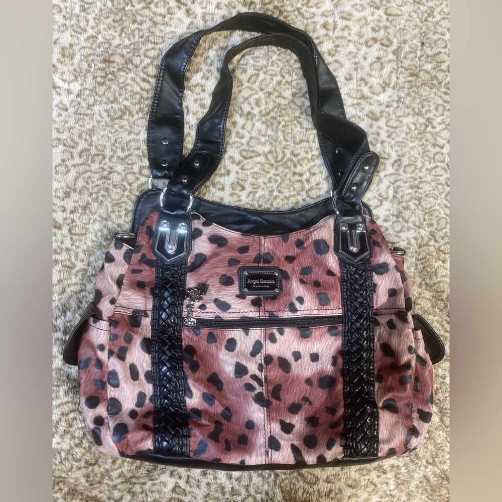 Angel Barcelo cheetah purse